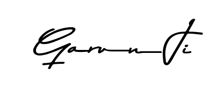 Generate high-definition signature styles for Garun Ji. The Asem Kandis PERSONAL USE typeface ensures crisp legibility and sophisticated design. Garun Ji signature style 9 images and pictures png