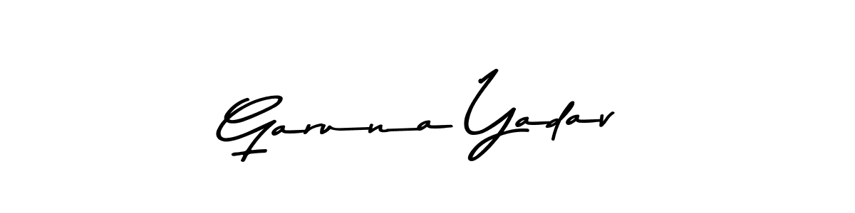 Design your own signature with our free online signature maker. With this signature software, you can create a handwritten (Asem Kandis PERSONAL USE) signature for name Garuna Yadav. Garuna Yadav signature style 9 images and pictures png