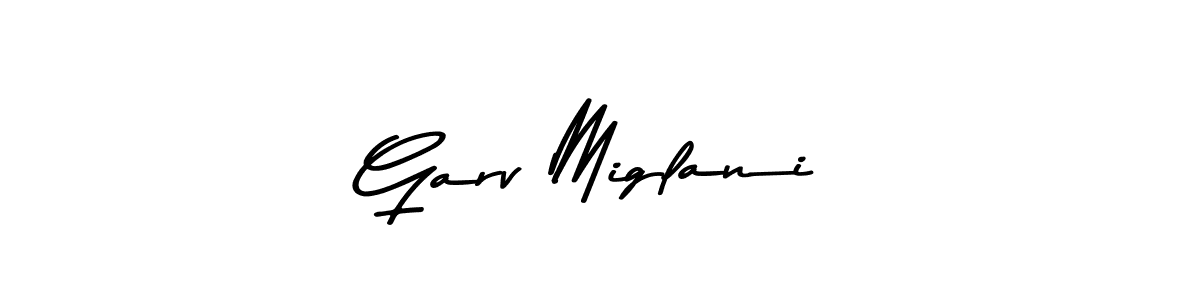 if you are searching for the best signature style for your name Garv Miglani. so please give up your signature search. here we have designed multiple signature styles  using Asem Kandis PERSONAL USE. Garv Miglani signature style 9 images and pictures png