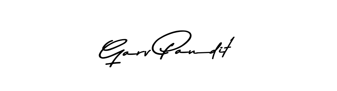 Use a signature maker to create a handwritten signature online. With this signature software, you can design (Asem Kandis PERSONAL USE) your own signature for name Garv Pandit. Garv Pandit signature style 9 images and pictures png