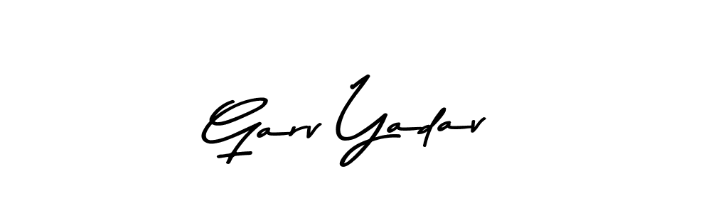 Make a beautiful signature design for name Garv Yadav. With this signature (Asem Kandis PERSONAL USE) style, you can create a handwritten signature for free. Garv Yadav signature style 9 images and pictures png