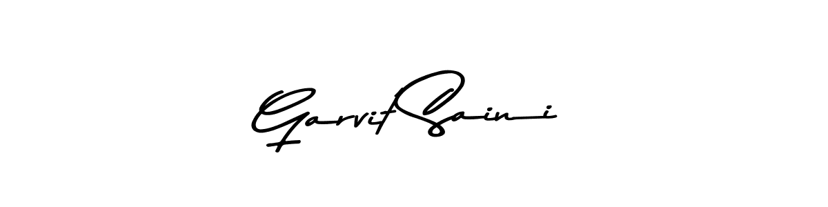 Use a signature maker to create a handwritten signature online. With this signature software, you can design (Asem Kandis PERSONAL USE) your own signature for name Garvit Saini. Garvit Saini signature style 9 images and pictures png