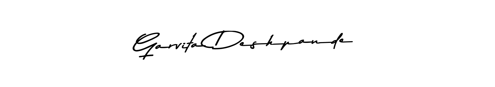 Use a signature maker to create a handwritten signature online. With this signature software, you can design (Asem Kandis PERSONAL USE) your own signature for name Garvita Deshpande. Garvita Deshpande signature style 9 images and pictures png