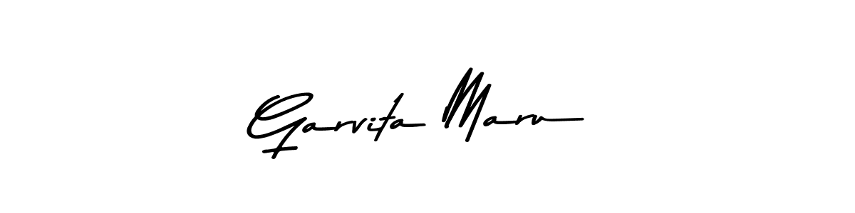 Garvita Maru stylish signature style. Best Handwritten Sign (Asem Kandis PERSONAL USE) for my name. Handwritten Signature Collection Ideas for my name Garvita Maru. Garvita Maru signature style 9 images and pictures png