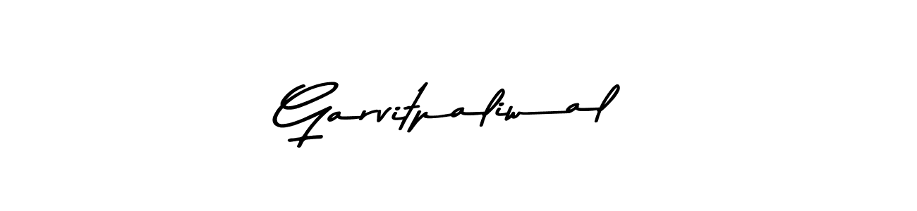 Make a beautiful signature design for name Garvitpaliwal. With this signature (Asem Kandis PERSONAL USE) style, you can create a handwritten signature for free. Garvitpaliwal signature style 9 images and pictures png