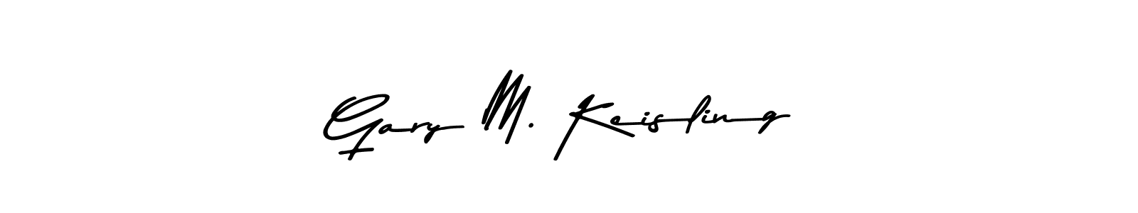 Create a beautiful signature design for name Gary M. Keisling. With this signature (Asem Kandis PERSONAL USE) fonts, you can make a handwritten signature for free. Gary M. Keisling signature style 9 images and pictures png