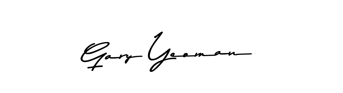 How to make Gary Yeoman name signature. Use Asem Kandis PERSONAL USE style for creating short signs online. This is the latest handwritten sign. Gary Yeoman signature style 9 images and pictures png