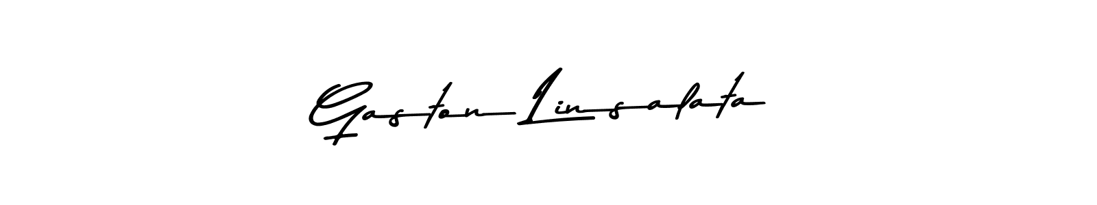Also You can easily find your signature by using the search form. We will create Gaston Linsalata name handwritten signature images for you free of cost using Asem Kandis PERSONAL USE sign style. Gaston Linsalata signature style 9 images and pictures png