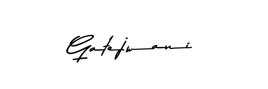 Create a beautiful signature design for name Gatejwani. With this signature (Asem Kandis PERSONAL USE) fonts, you can make a handwritten signature for free. Gatejwani signature style 9 images and pictures png