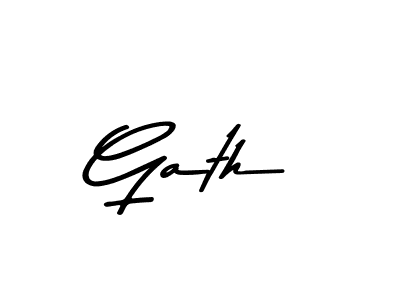 Use a signature maker to create a handwritten signature online. With this signature software, you can design (Asem Kandis PERSONAL USE) your own signature for name Gath. Gath signature style 9 images and pictures png