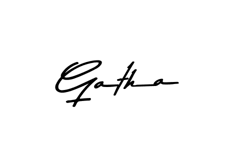 if you are searching for the best signature style for your name Gatha. so please give up your signature search. here we have designed multiple signature styles  using Asem Kandis PERSONAL USE. Gatha signature style 9 images and pictures png