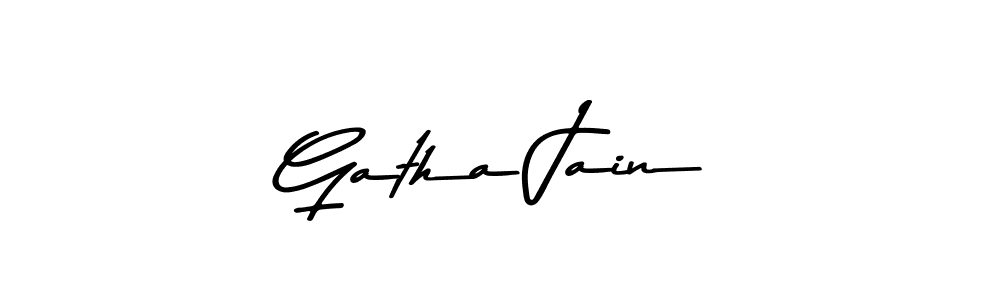 The best way (Asem Kandis PERSONAL USE) to make a short signature is to pick only two or three words in your name. The name Gatha Jain include a total of six letters. For converting this name. Gatha Jain signature style 9 images and pictures png