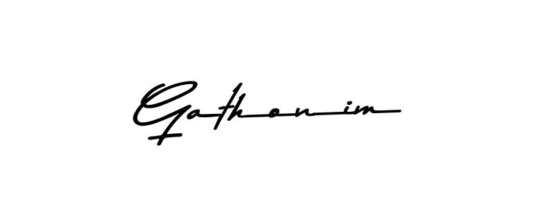 Also we have Gathonim name is the best signature style. Create professional handwritten signature collection using Asem Kandis PERSONAL USE autograph style. Gathonim signature style 9 images and pictures png