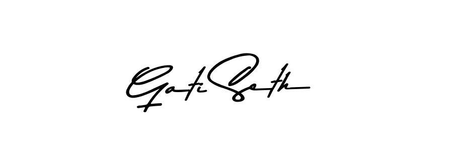 Asem Kandis PERSONAL USE is a professional signature style that is perfect for those who want to add a touch of class to their signature. It is also a great choice for those who want to make their signature more unique. Get Gati Seth name to fancy signature for free. Gati Seth signature style 9 images and pictures png