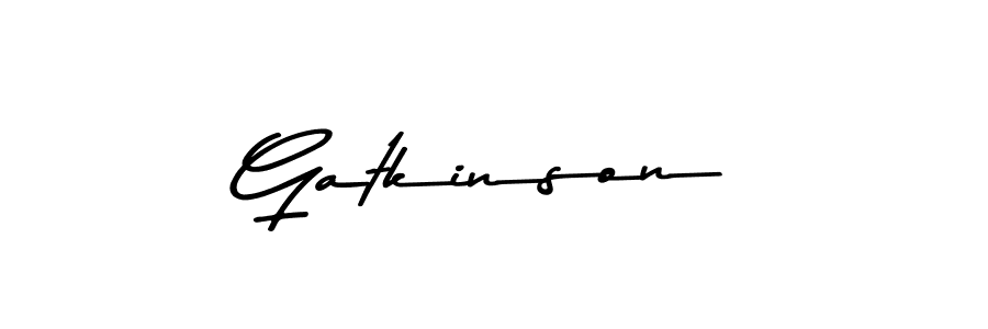 Gatkinson stylish signature style. Best Handwritten Sign (Asem Kandis PERSONAL USE) for my name. Handwritten Signature Collection Ideas for my name Gatkinson. Gatkinson signature style 9 images and pictures png