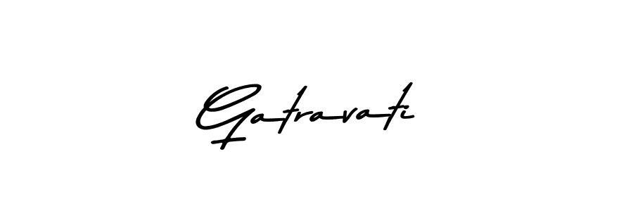 Design your own signature with our free online signature maker. With this signature software, you can create a handwritten (Asem Kandis PERSONAL USE) signature for name Gatravati. Gatravati signature style 9 images and pictures png