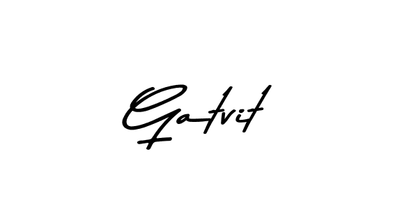 Gatvit stylish signature style. Best Handwritten Sign (Asem Kandis PERSONAL USE) for my name. Handwritten Signature Collection Ideas for my name Gatvit. Gatvit signature style 9 images and pictures png