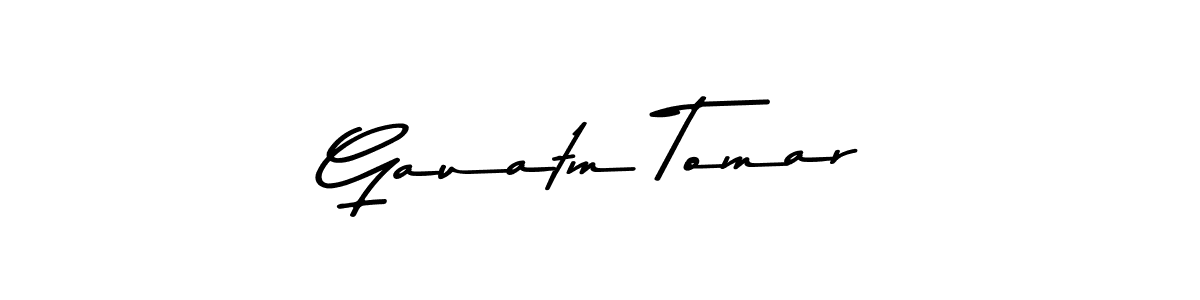 Design your own signature with our free online signature maker. With this signature software, you can create a handwritten (Asem Kandis PERSONAL USE) signature for name Gauatm Tomar. Gauatm Tomar signature style 9 images and pictures png