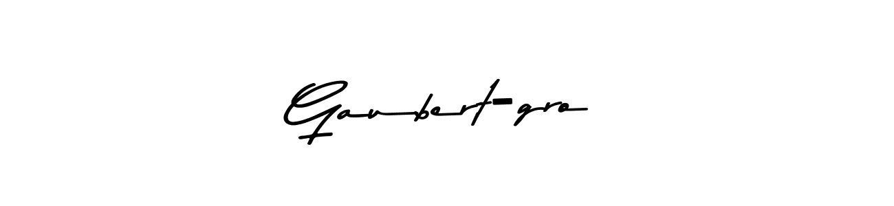 Gaubert-groß stylish signature style. Best Handwritten Sign (Asem Kandis PERSONAL USE) for my name. Handwritten Signature Collection Ideas for my name Gaubert-groß. Gaubert-groß signature style 9 images and pictures png