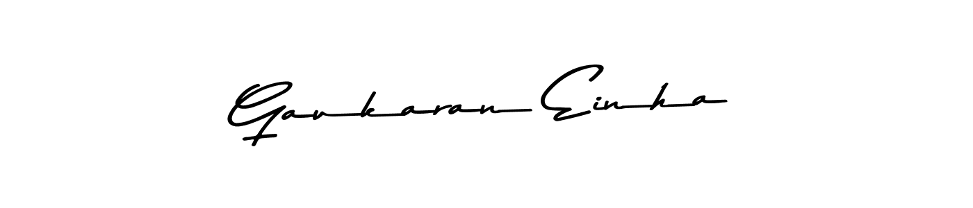 How to make Gaukaran Einha name signature. Use Asem Kandis PERSONAL USE style for creating short signs online. This is the latest handwritten sign. Gaukaran Einha signature style 9 images and pictures png