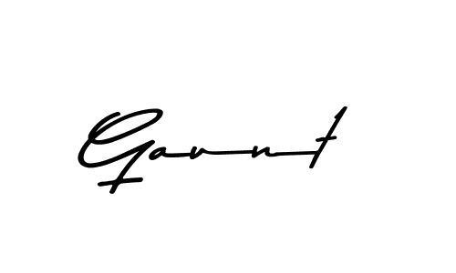 Design your own signature with our free online signature maker. With this signature software, you can create a handwritten (Asem Kandis PERSONAL USE) signature for name Gaunt. Gaunt signature style 9 images and pictures png
