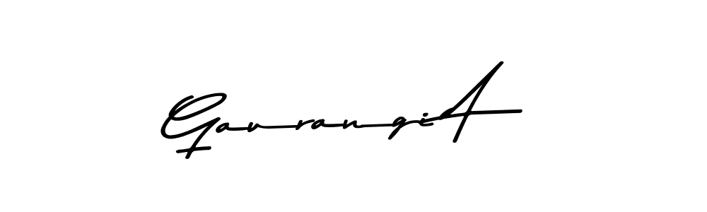 Design your own signature with our free online signature maker. With this signature software, you can create a handwritten (Asem Kandis PERSONAL USE) signature for name Gaurangi A. Gaurangi A signature style 9 images and pictures png