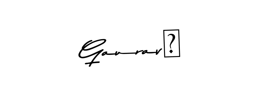 Make a beautiful signature design for name Gaurav★. With this signature (Asem Kandis PERSONAL USE) style, you can create a handwritten signature for free. Gaurav★ signature style 9 images and pictures png