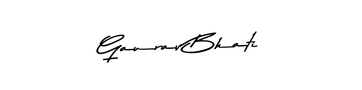 Design your own signature with our free online signature maker. With this signature software, you can create a handwritten (Asem Kandis PERSONAL USE) signature for name Gaurav Bhati. Gaurav Bhati signature style 9 images and pictures png