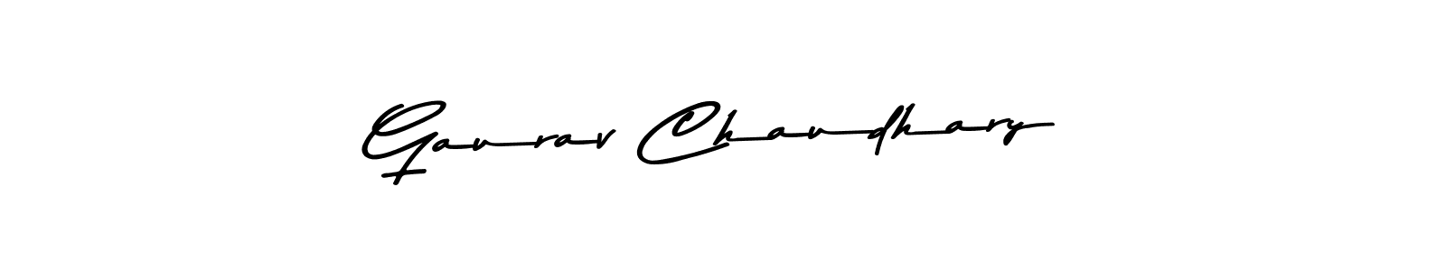 How to make Gaurav Chaudhary name signature. Use Asem Kandis PERSONAL USE style for creating short signs online. This is the latest handwritten sign. Gaurav Chaudhary signature style 9 images and pictures png