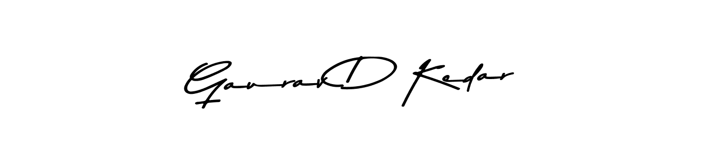 Also You can easily find your signature by using the search form. We will create Gaurav D Kedar name handwritten signature images for you free of cost using Asem Kandis PERSONAL USE sign style. Gaurav D Kedar signature style 9 images and pictures png