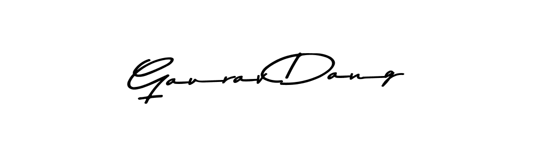 Make a beautiful signature design for name Gaurav Dang. With this signature (Asem Kandis PERSONAL USE) style, you can create a handwritten signature for free. Gaurav Dang signature style 9 images and pictures png