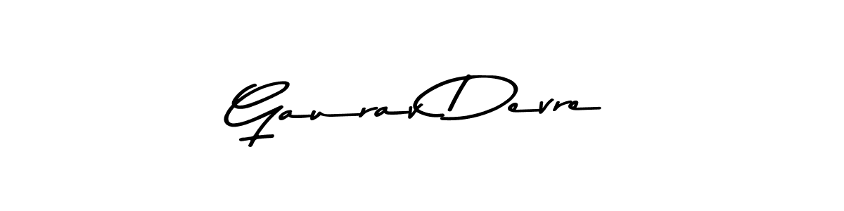 Create a beautiful signature design for name Gaurav Devre. With this signature (Asem Kandis PERSONAL USE) fonts, you can make a handwritten signature for free. Gaurav Devre signature style 9 images and pictures png