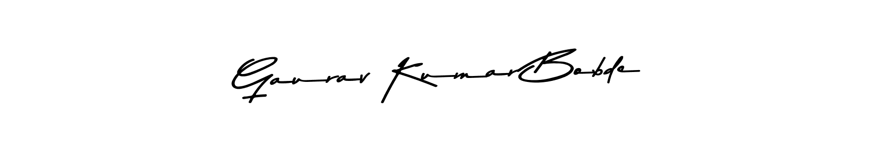 Create a beautiful signature design for name Gaurav Kumar Bobde. With this signature (Asem Kandis PERSONAL USE) fonts, you can make a handwritten signature for free. Gaurav Kumar Bobde signature style 9 images and pictures png
