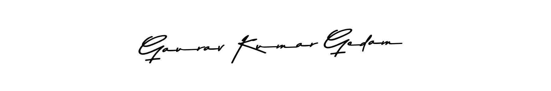 Also You can easily find your signature by using the search form. We will create Gaurav Kumar Gedam name handwritten signature images for you free of cost using Asem Kandis PERSONAL USE sign style. Gaurav Kumar Gedam signature style 9 images and pictures png