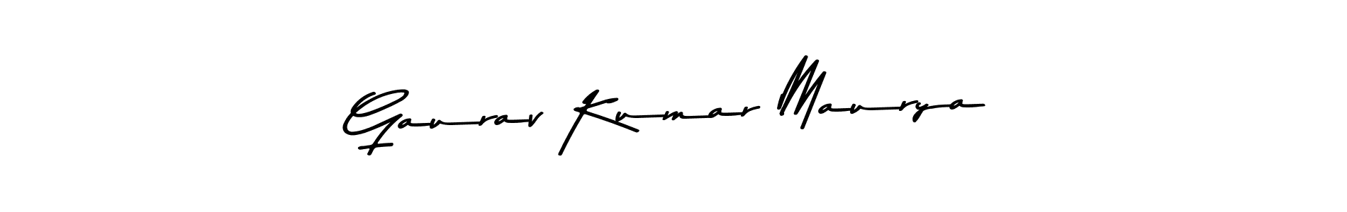 Create a beautiful signature design for name Gaurav Kumar Maurya. With this signature (Asem Kandis PERSONAL USE) fonts, you can make a handwritten signature for free. Gaurav Kumar Maurya signature style 9 images and pictures png