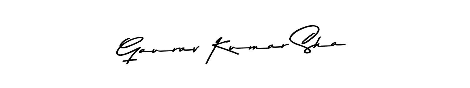 Make a beautiful signature design for name Gaurav Kumar Sha. With this signature (Asem Kandis PERSONAL USE) style, you can create a handwritten signature for free. Gaurav Kumar Sha signature style 9 images and pictures png