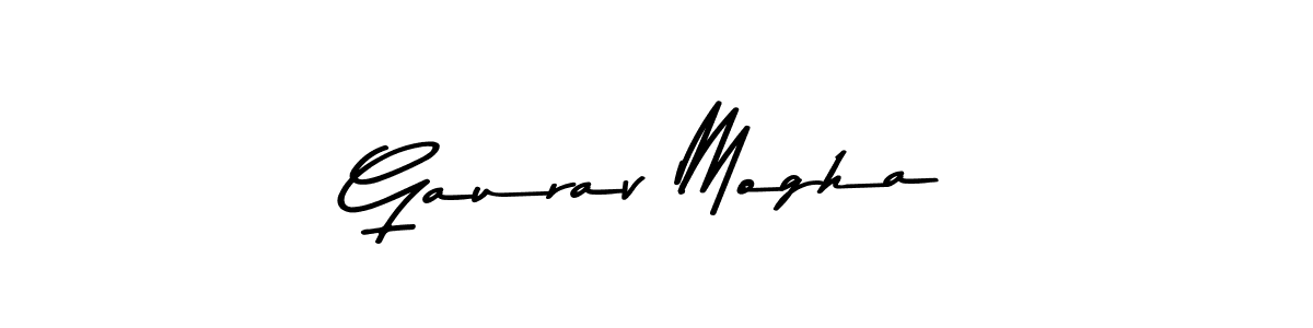 Make a beautiful signature design for name Gaurav Mogha. With this signature (Asem Kandis PERSONAL USE) style, you can create a handwritten signature for free. Gaurav Mogha signature style 9 images and pictures png