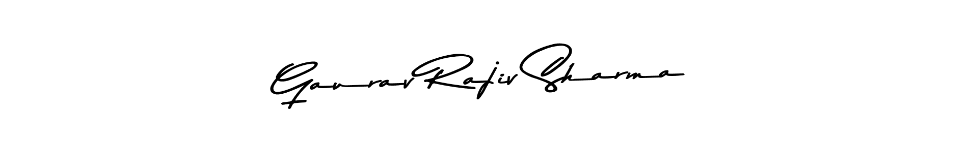 Design your own signature with our free online signature maker. With this signature software, you can create a handwritten (Asem Kandis PERSONAL USE) signature for name Gaurav Rajiv Sharma. Gaurav Rajiv Sharma signature style 9 images and pictures png