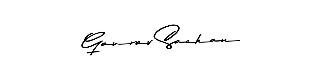 Make a beautiful signature design for name Gaurav Sachan. With this signature (Asem Kandis PERSONAL USE) style, you can create a handwritten signature for free. Gaurav Sachan signature style 9 images and pictures png