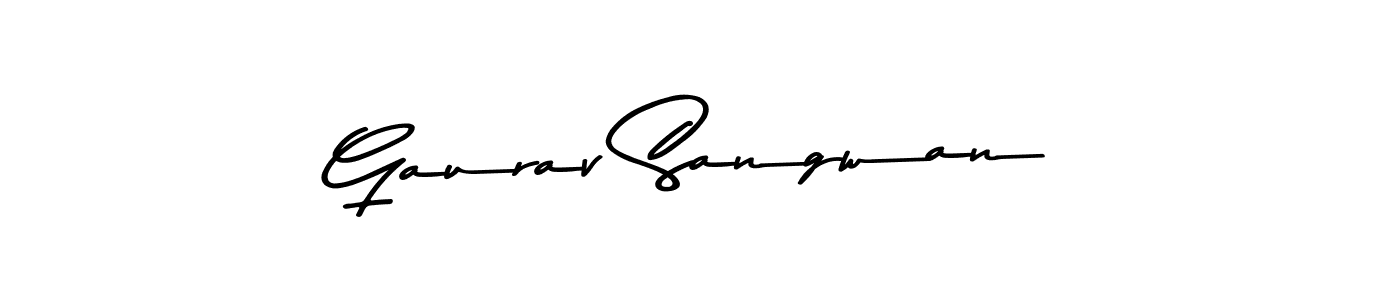 How to make Gaurav Sangwan signature? Asem Kandis PERSONAL USE is a professional autograph style. Create handwritten signature for Gaurav Sangwan name. Gaurav Sangwan signature style 9 images and pictures png