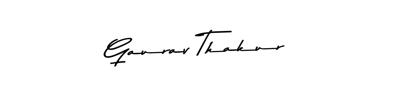 Create a beautiful signature design for name Gaurav Thakur. With this signature (Asem Kandis PERSONAL USE) fonts, you can make a handwritten signature for free. Gaurav Thakur signature style 9 images and pictures png