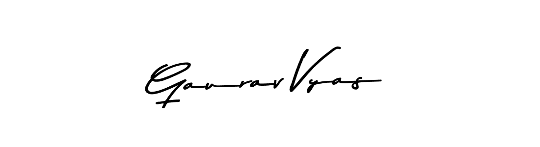 Also You can easily find your signature by using the search form. We will create Gaurav Vyas name handwritten signature images for you free of cost using Asem Kandis PERSONAL USE sign style. Gaurav Vyas signature style 9 images and pictures png