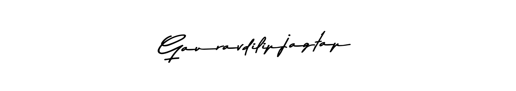 Create a beautiful signature design for name Gauravdilipjagtap. With this signature (Asem Kandis PERSONAL USE) fonts, you can make a handwritten signature for free. Gauravdilipjagtap signature style 9 images and pictures png