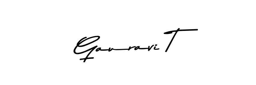 Also You can easily find your signature by using the search form. We will create Gauravi T name handwritten signature images for you free of cost using Asem Kandis PERSONAL USE sign style. Gauravi T signature style 9 images and pictures png