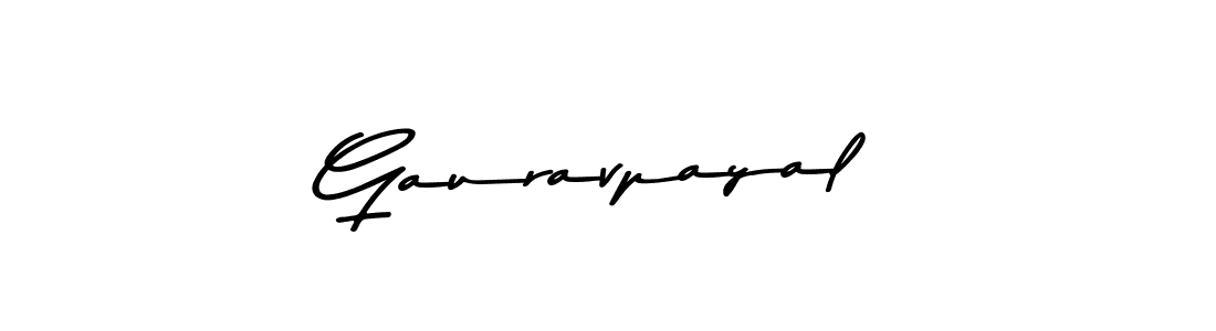 Make a beautiful signature design for name Gauravpayal. With this signature (Asem Kandis PERSONAL USE) style, you can create a handwritten signature for free. Gauravpayal signature style 9 images and pictures png