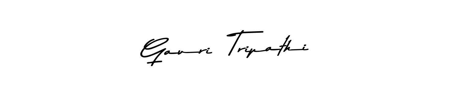 This is the best signature style for the Gauri  Tripathi name. Also you like these signature font (Asem Kandis PERSONAL USE). Mix name signature. Gauri  Tripathi signature style 9 images and pictures png
