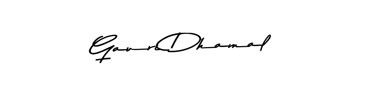 How to Draw Gauri Dhamal signature style? Asem Kandis PERSONAL USE is a latest design signature styles for name Gauri Dhamal. Gauri Dhamal signature style 9 images and pictures png