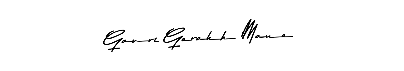 Gauri Gorakh Mane stylish signature style. Best Handwritten Sign (Asem Kandis PERSONAL USE) for my name. Handwritten Signature Collection Ideas for my name Gauri Gorakh Mane. Gauri Gorakh Mane signature style 9 images and pictures png