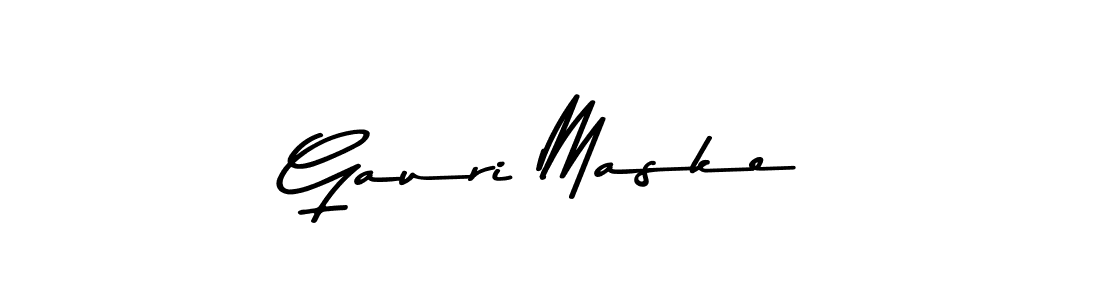 How to make Gauri Maske signature? Asem Kandis PERSONAL USE is a professional autograph style. Create handwritten signature for Gauri Maske name. Gauri Maske signature style 9 images and pictures png