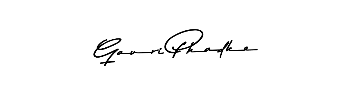 Create a beautiful signature design for name Gauri Phadke. With this signature (Asem Kandis PERSONAL USE) fonts, you can make a handwritten signature for free. Gauri Phadke signature style 9 images and pictures png